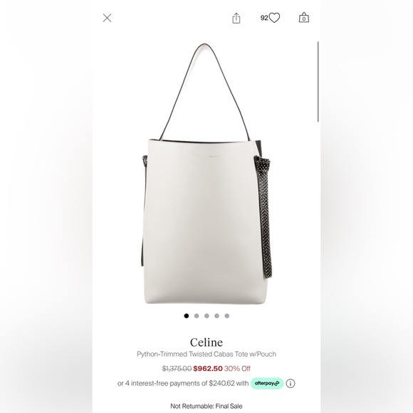 Authentic Celine handbag - Picture 1 of 9